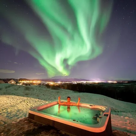 منتجع Aurora Borealis Observatory Silsand